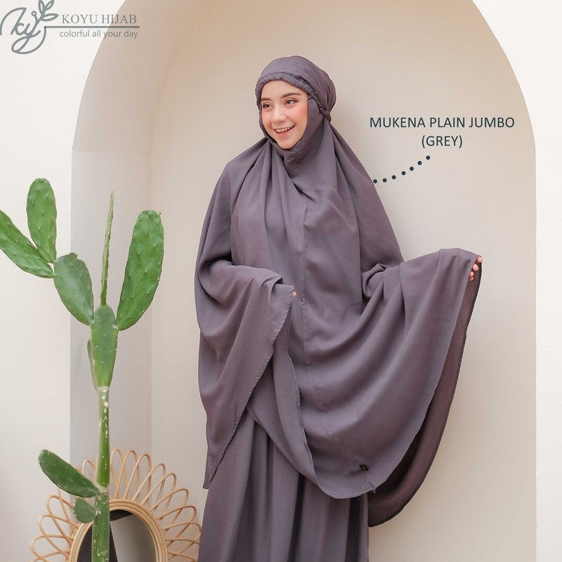 Koyu Hijab Mukena Plain Rayon Jumbo Premium Hot Sale