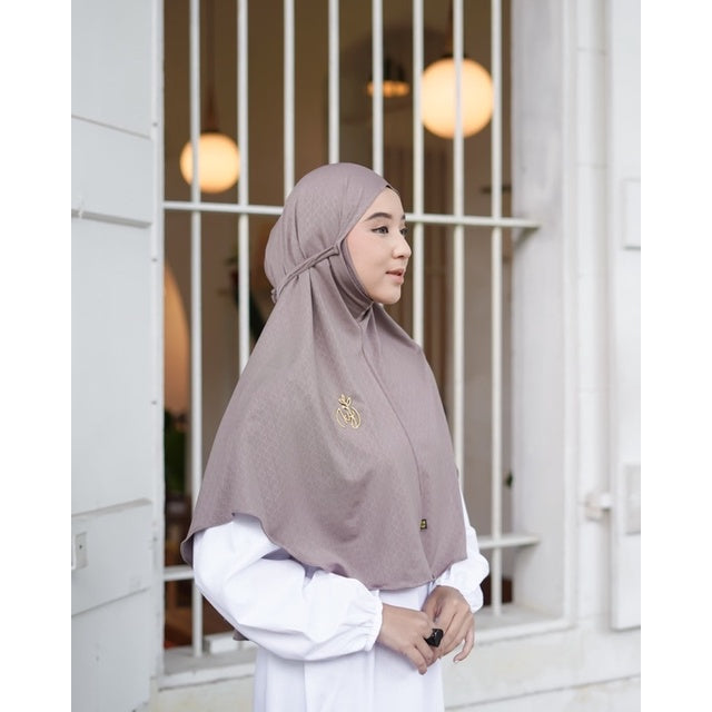 Koyu Hijab Instan Bergo Jersey Premium Liliana