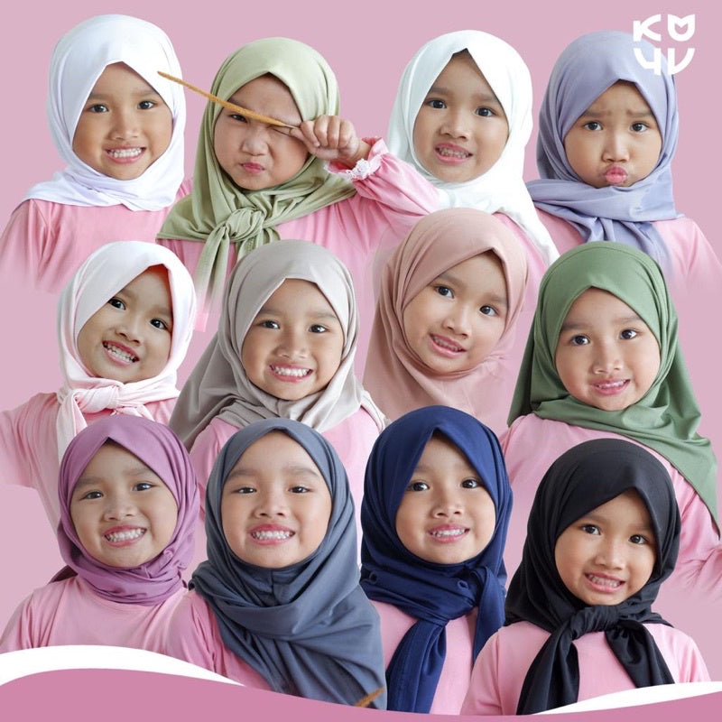 Koyu Hijab Anak Instant Jersey Premium Tanisha ( tanpa tali )