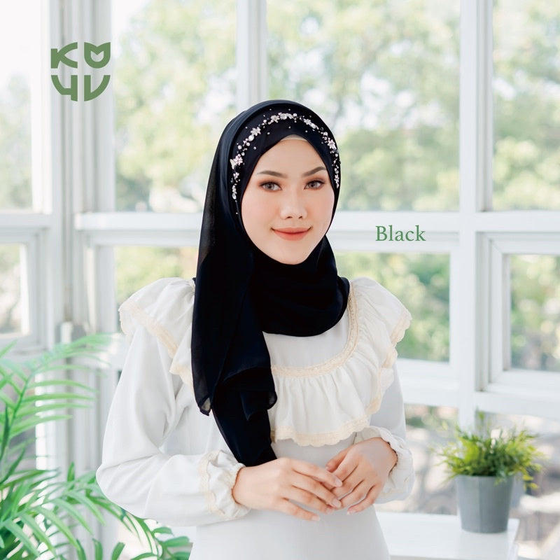 Koyu Hijab Pasmina Ceruti Luxury Payet Limited Edition