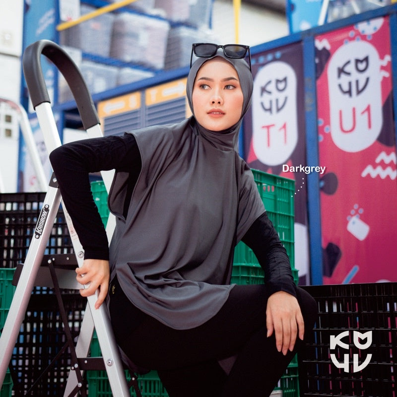 Koyu Hijab Sporty Full Farla New