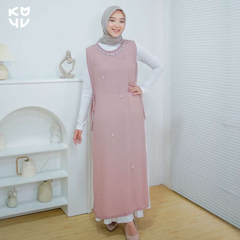 Koyu Hijab Long Outer Luxury Ellesa