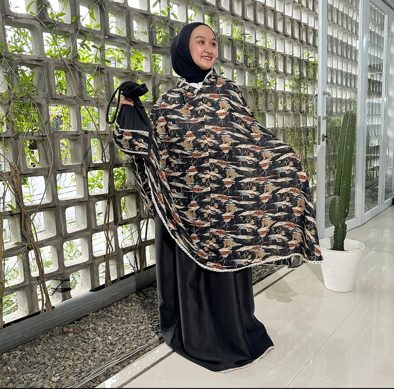 Koyu Hijab Mukena Traveling Motif Koyu