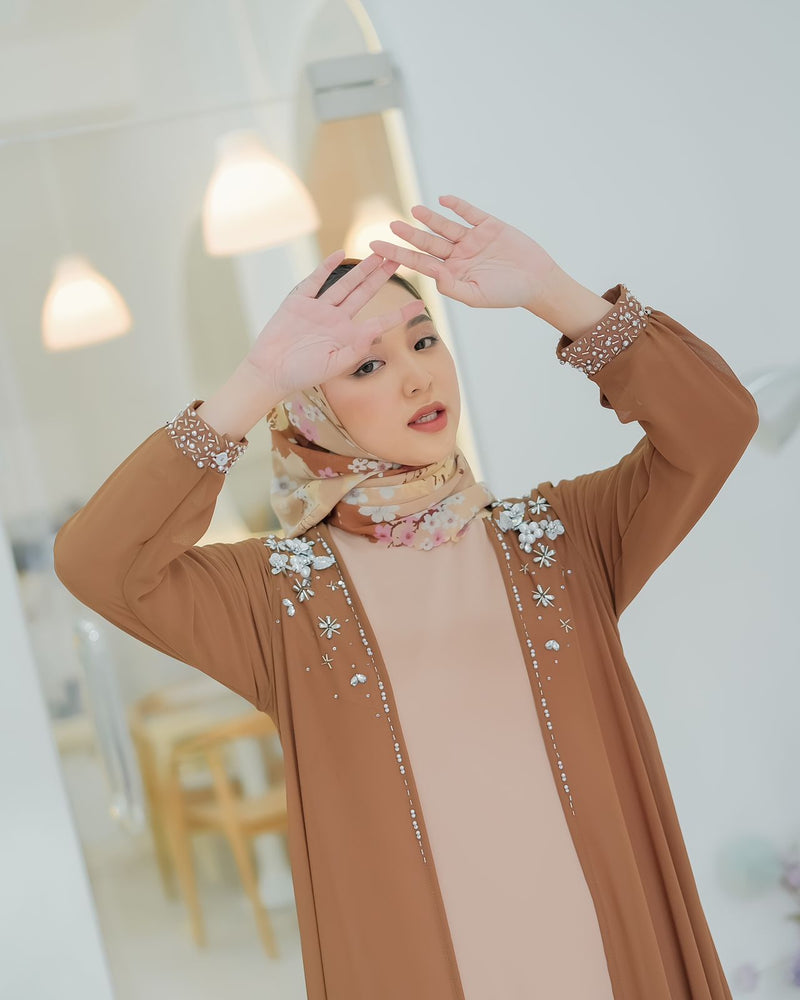 Koyu Hijab Outer Ceruty Premium Eid Series Alwa (Outer Only)