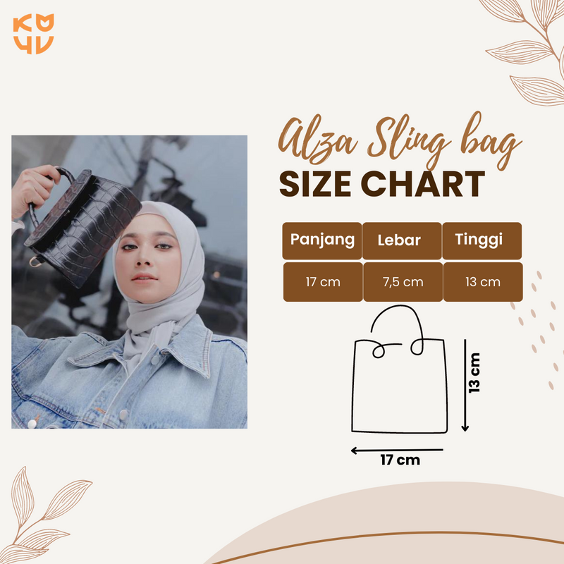Koyu Hijab Alza Sling Bag New