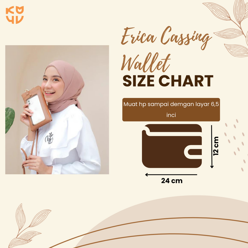 Koyu Hijab Dompet Erica Casing Wallet Best Seller