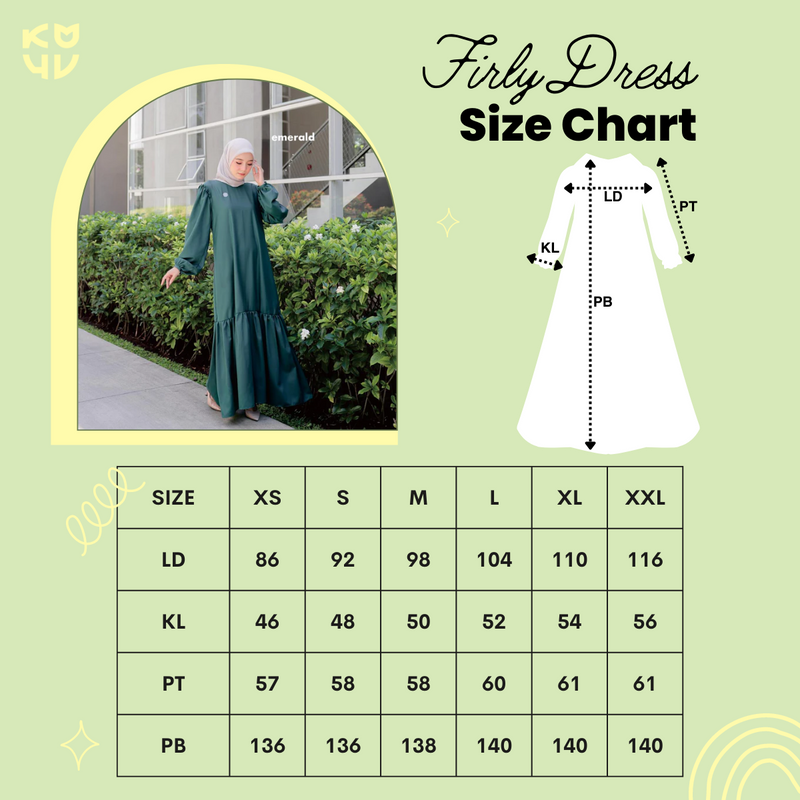 Koyu Hijab Dress Toyobo Premium Firly