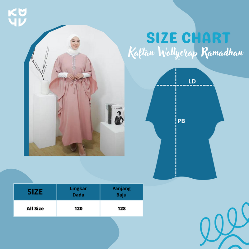 Koyu Hijab Kaftan Wollycrap Ramadhan Luxury
