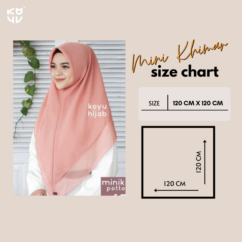 Koyu Hijab Mini Khimar Senja