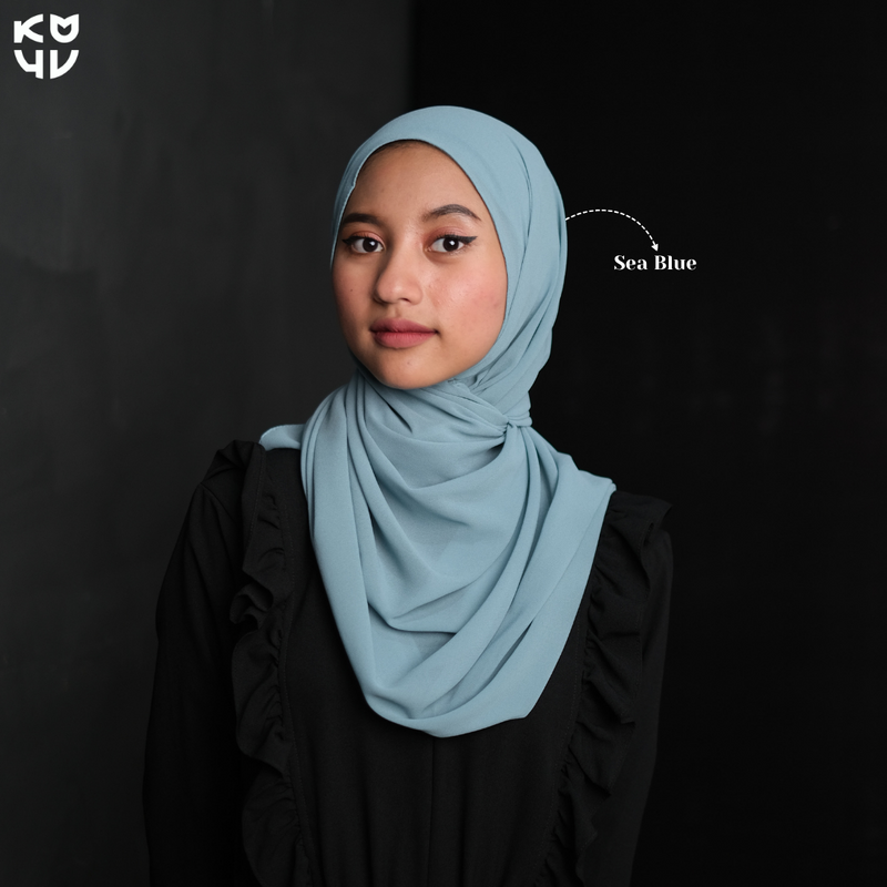 Koyu Hijab Pasmina Ceruti Premium P12 Babydol (Pilih Warna)