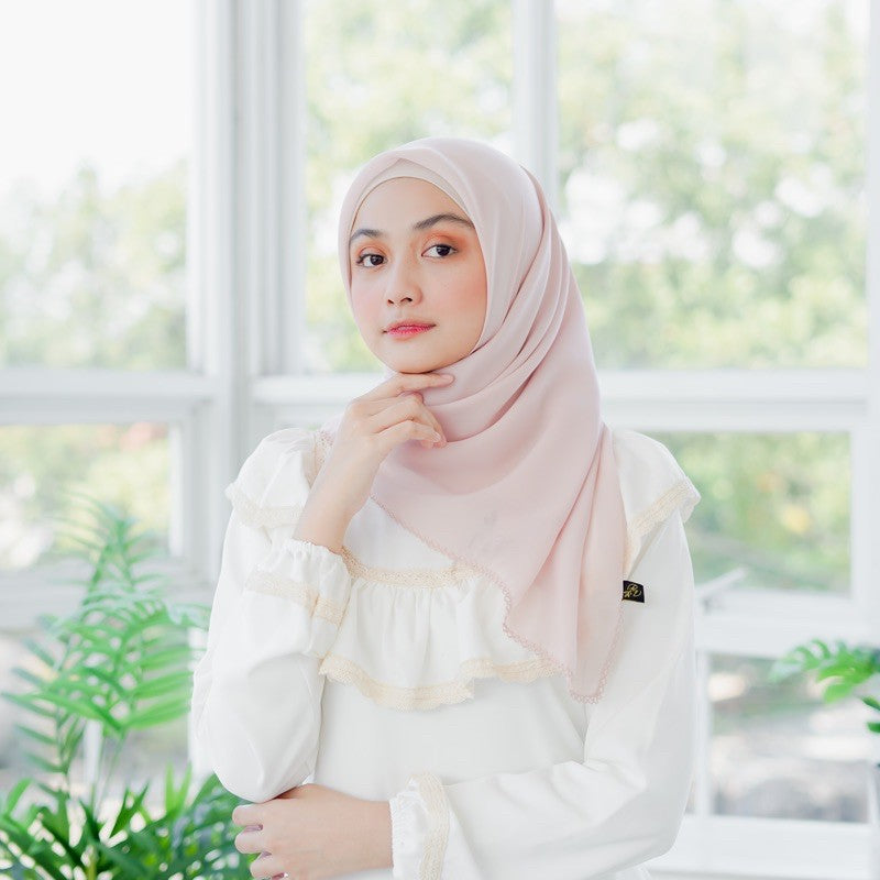 Koyu Hijab Segiempat Potton Lace Best Seller Part 2