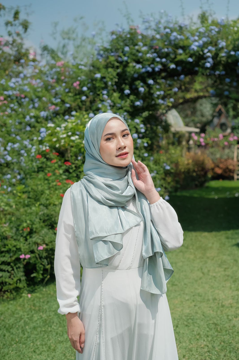 Koyu Hijab Pashmina Shimmer Rose