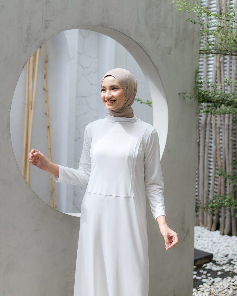 Koyu Hijab Iner Manset Dress Jersey Premium Kalia Busui