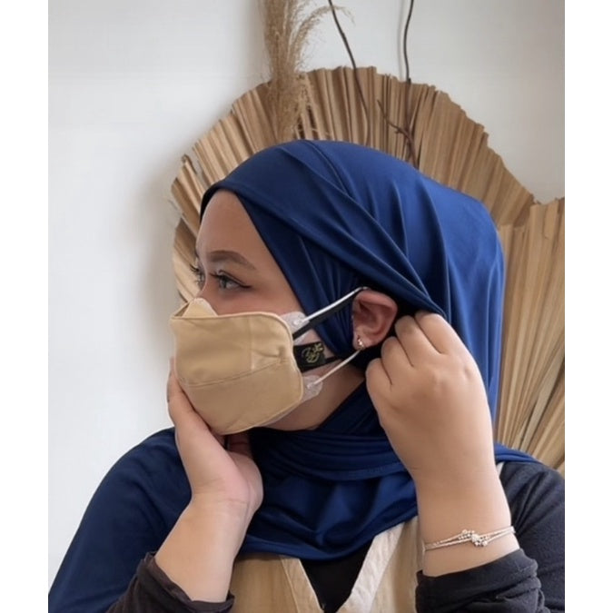 Koyu Hijab Masker Kain 3ply Earloop Hot Item