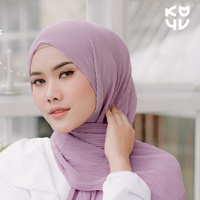 Koyu Hijab Pasmina Plisket Full New Product