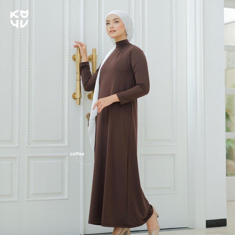 Koyu Hijab Iner Manset Dress Jersey Premium Kalia