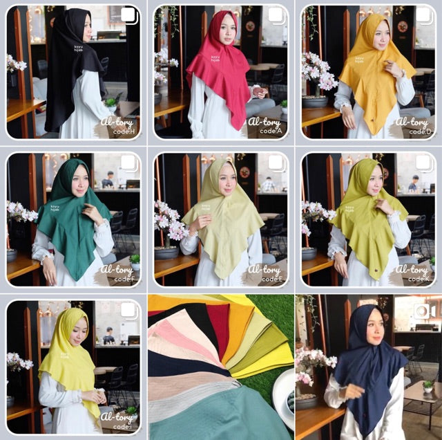 Koyu Hijab Khimar Murah Altory Koyu (Pilih Variasi)