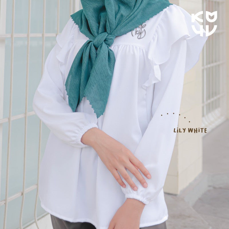Koyu Hijab Baju Atasan Kode Lily Top Blouse Hot Product