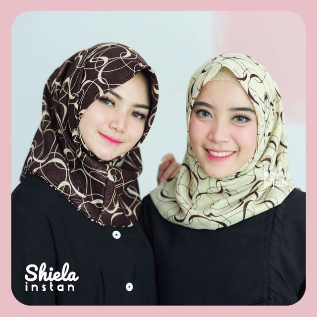 Koyu Hijab Instant Shiela Premium Koyu
