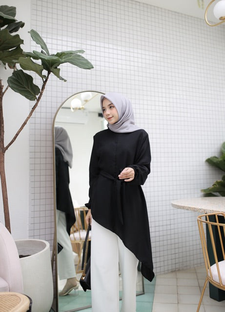 Koyu Hijab Tunik Top Raina