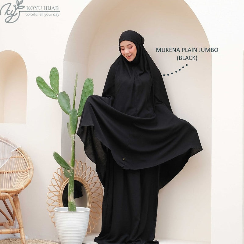 Koyu Hijab Mukena Plain Rayon Jumbo Premium Hot Sale