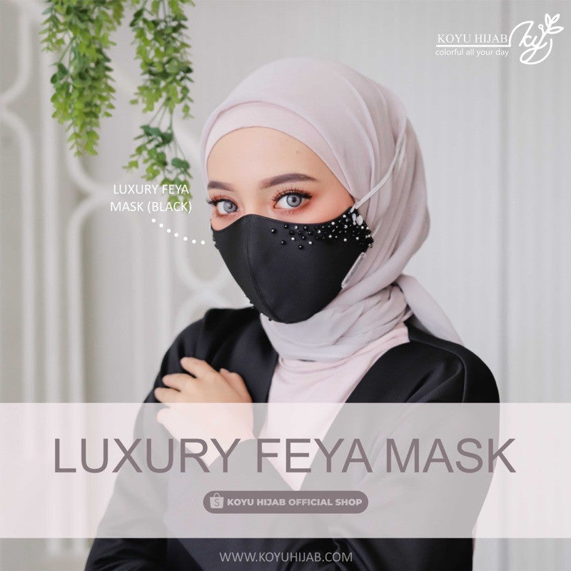 Koyu Hijab Masker Kode Luxury Feya Mask Best Seller