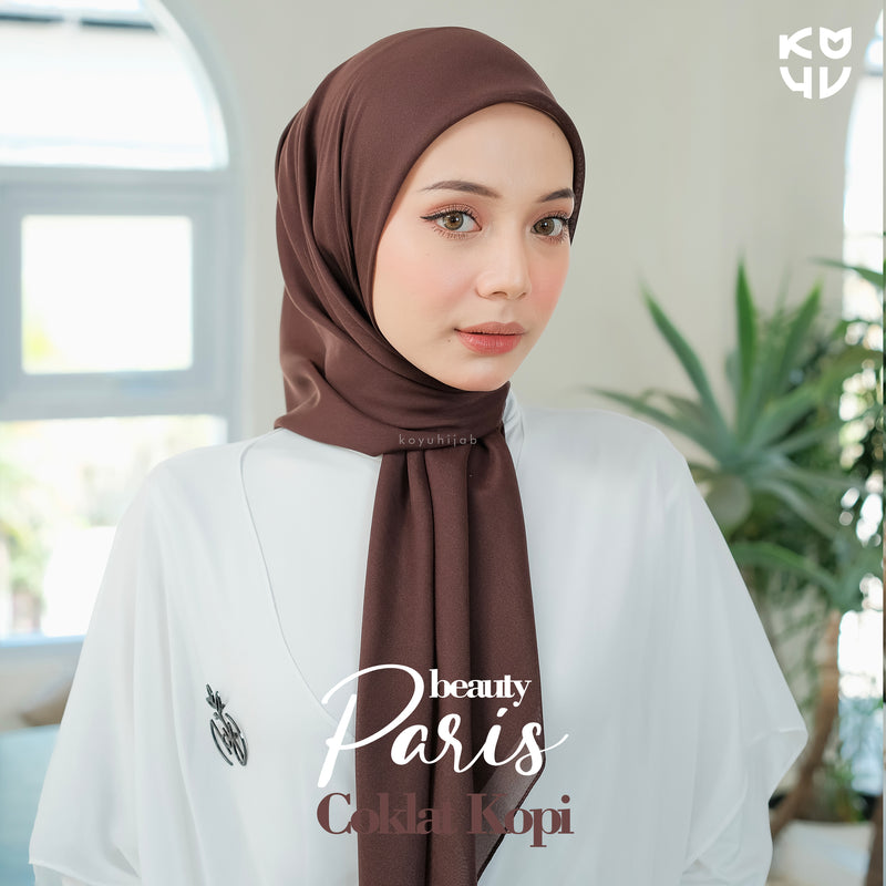 KOYU hijab segiempat plain BEAUTY PARIS