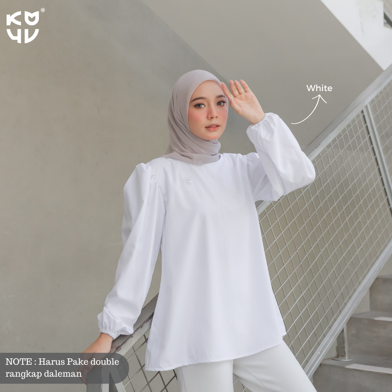 Koyu Hijab Toyobo Shiny Baju Atasan Kamila Top