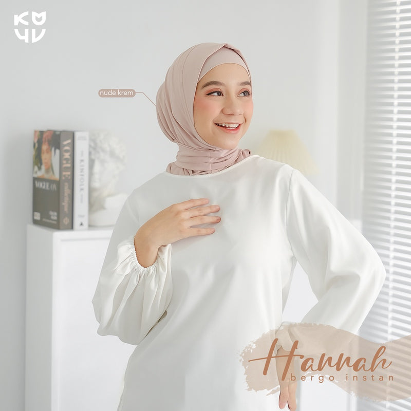 Koyu Hijab Bergo Instan Jersey Premium Hannah