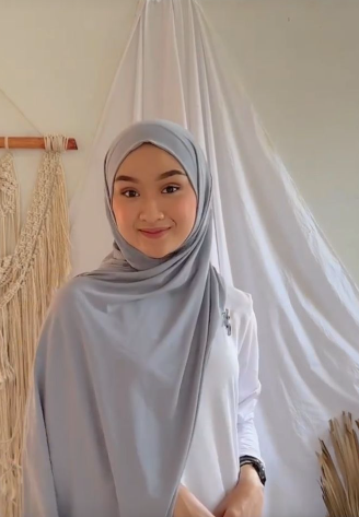 Koyu Hijab Elina Pashmina Instan Slup Koyu