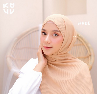 Koyu Hijab Pasmina Plisket Kupu Kupu Premium Import Best seller