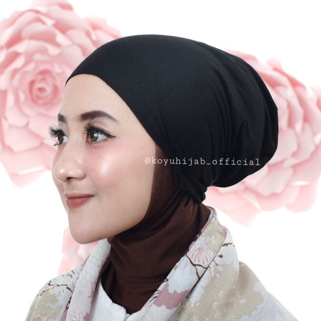 Koyu Hijab Iner Cottray Tali P10