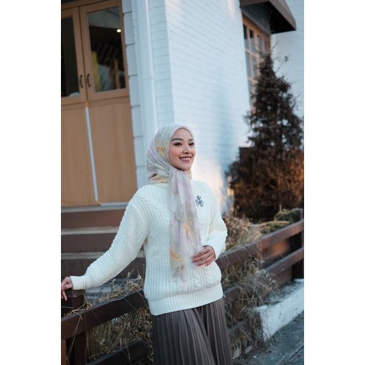 Koyu Hijab Aline Sweater Knit Rajut Premium Wanita