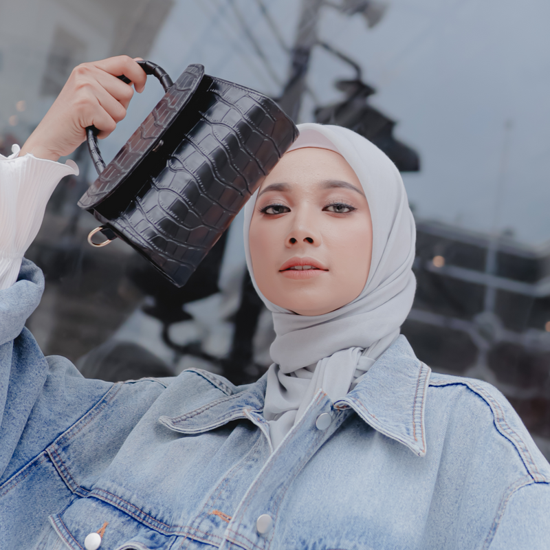 Koyu Hijab Sling Bag Croco Alza New