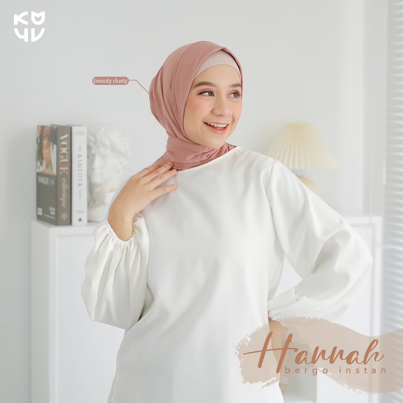 Koyu Hijab Bergo Jersey Instan Hannah
