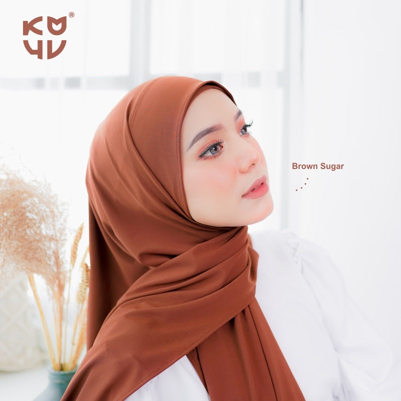 Koyu Hijab Pasmina Instant Iner Set Praktis