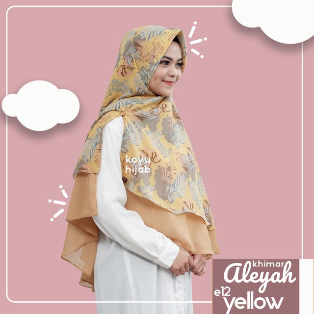 Koyu Hijab Khimar Aleyah E12 (pilih warna)
