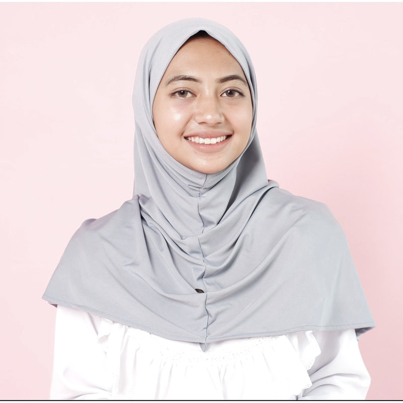 Koyu Hijab Bergo Jersey Premium Auliya Instan Pendek