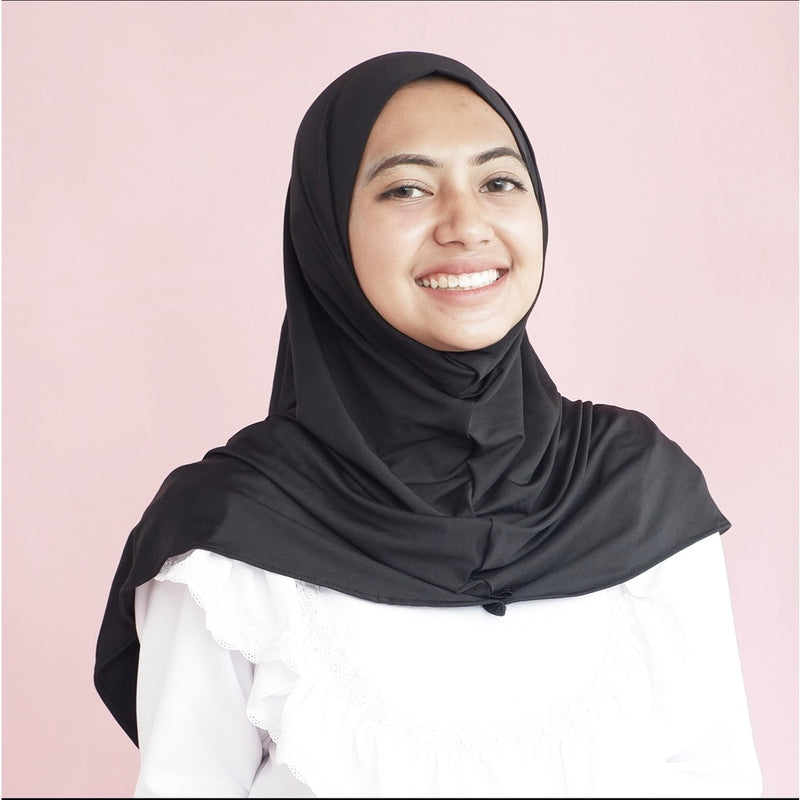 Koyu Hijab Bergo Jersey Premium Auliya Instan Pendek