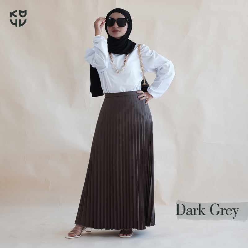 Koyu Hijab Plizket Skirt