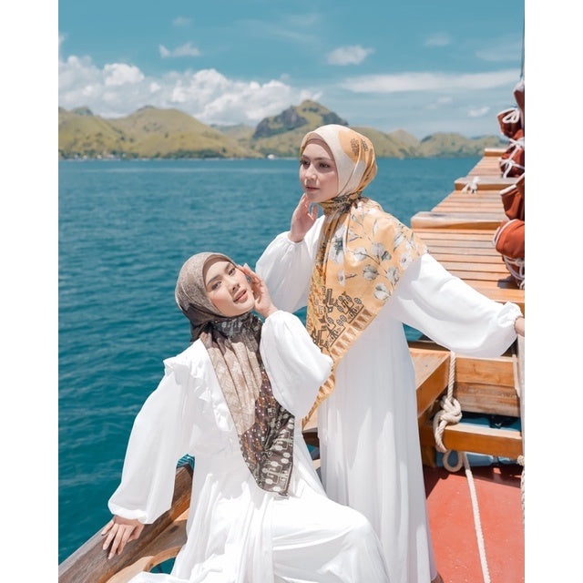 Koyu Hijab Voal Ethnik Bajo Premium Series