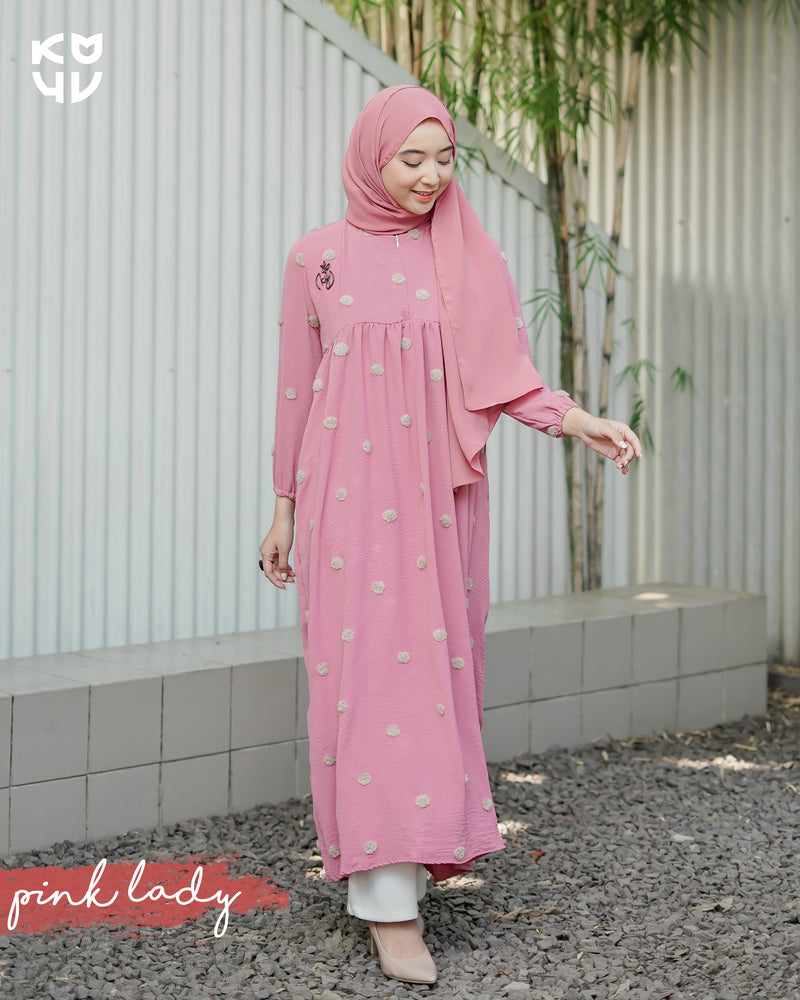 Koyu Hijab Dress Crinkle Polka Rachel