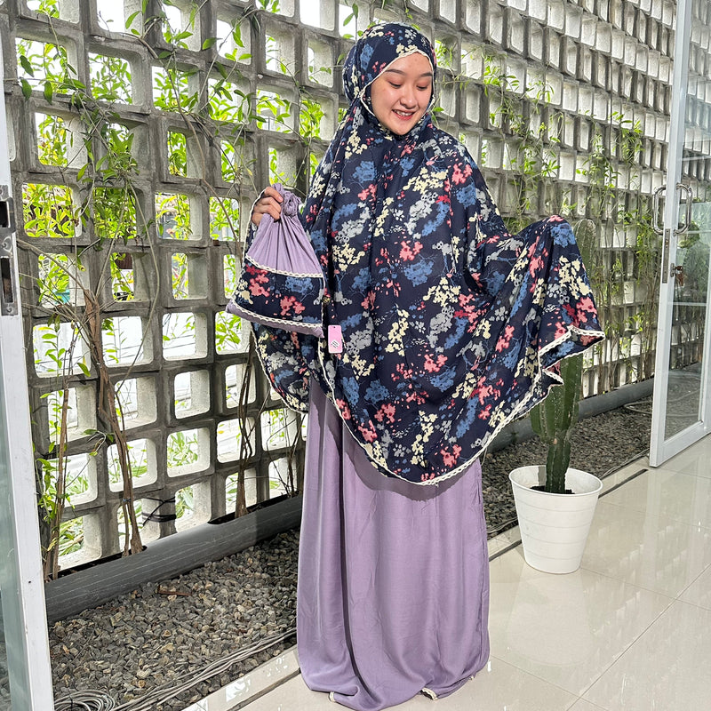 Koyu Hijab Mukena Traveling Motif Koyu