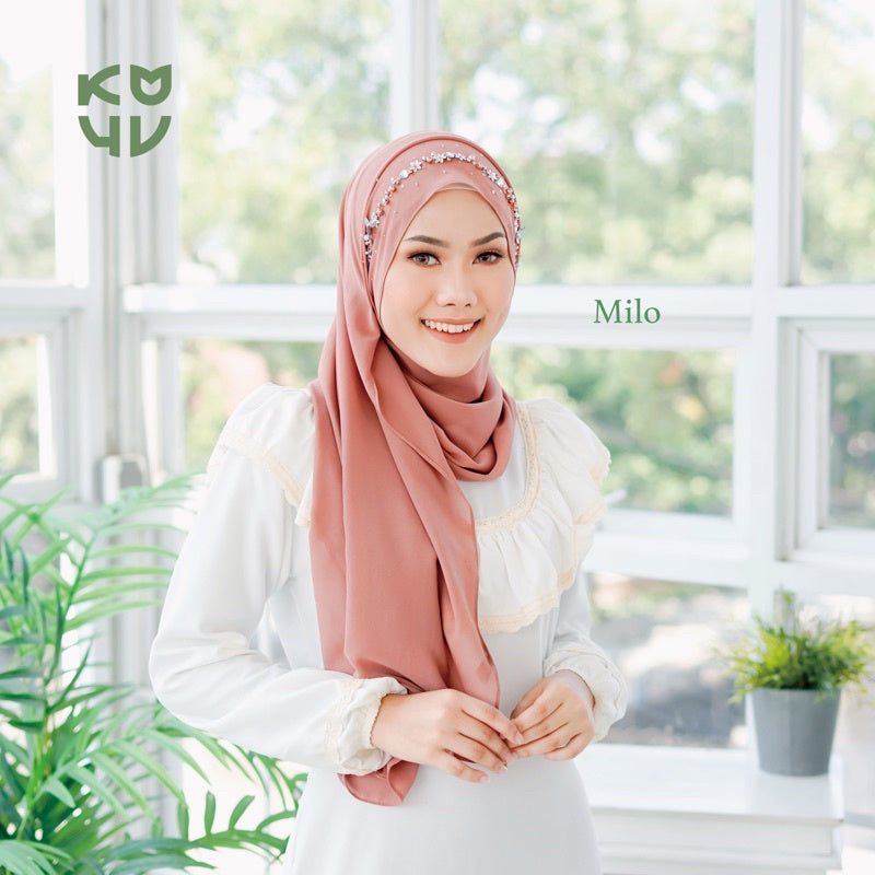 Koyu Hijab Pasmina Ceruti Luxury Payet Limited Edition