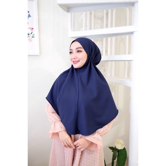 Koyu Hijab Bergo Plain Premium Super Arabelle