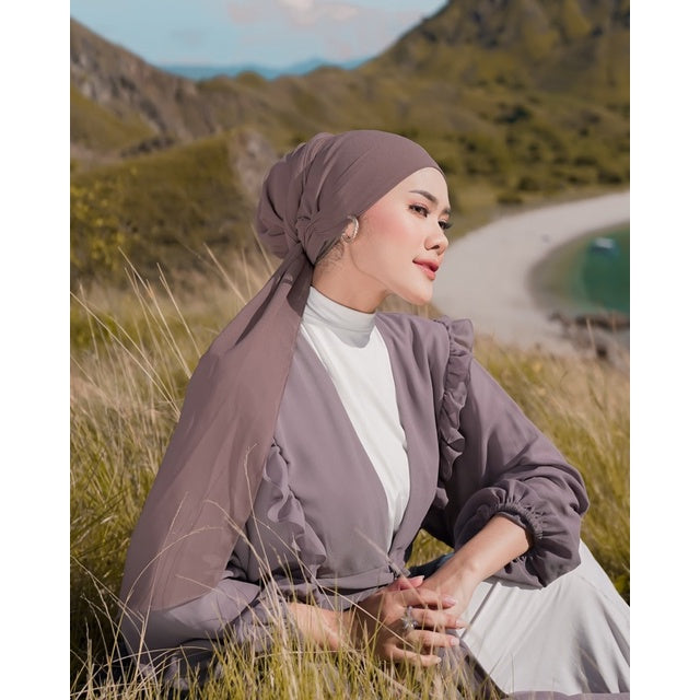 Koyu Hijab Turban Instant / Pasmina Instant Turban Koyu